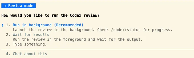 code-review 背景執行